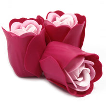 Load image into Gallery viewer, Set of 3 Soap Flower Heart Box - Pink Roses
